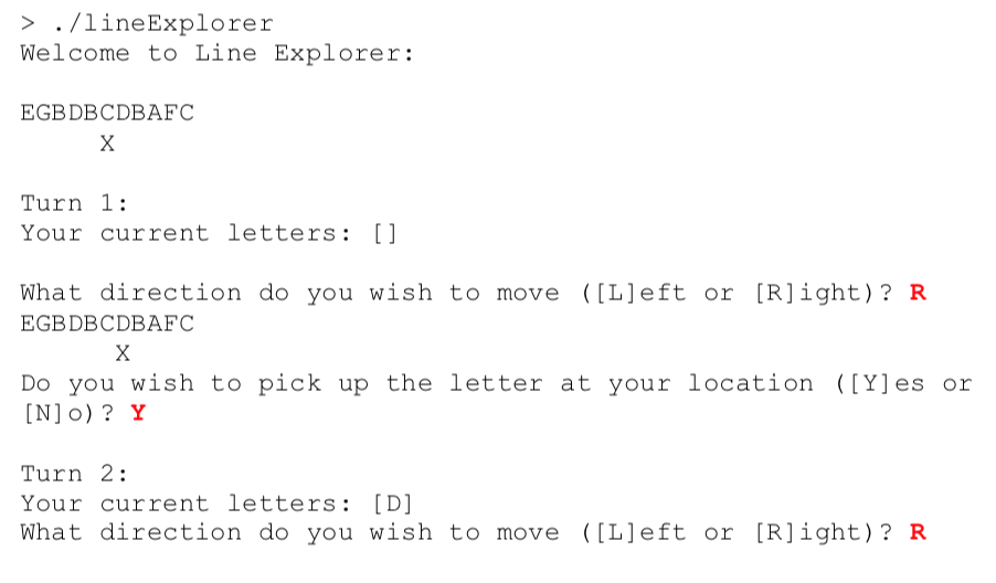 Solved CODE IN C++ Program a simple game called “Line | Chegg.com