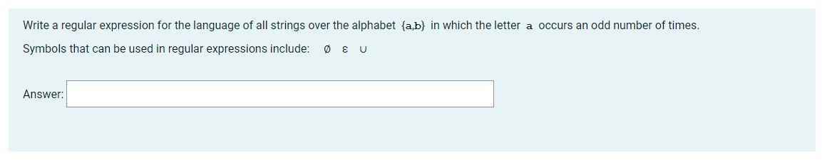 Solved Write a regular expression for the language of all | Chegg.com