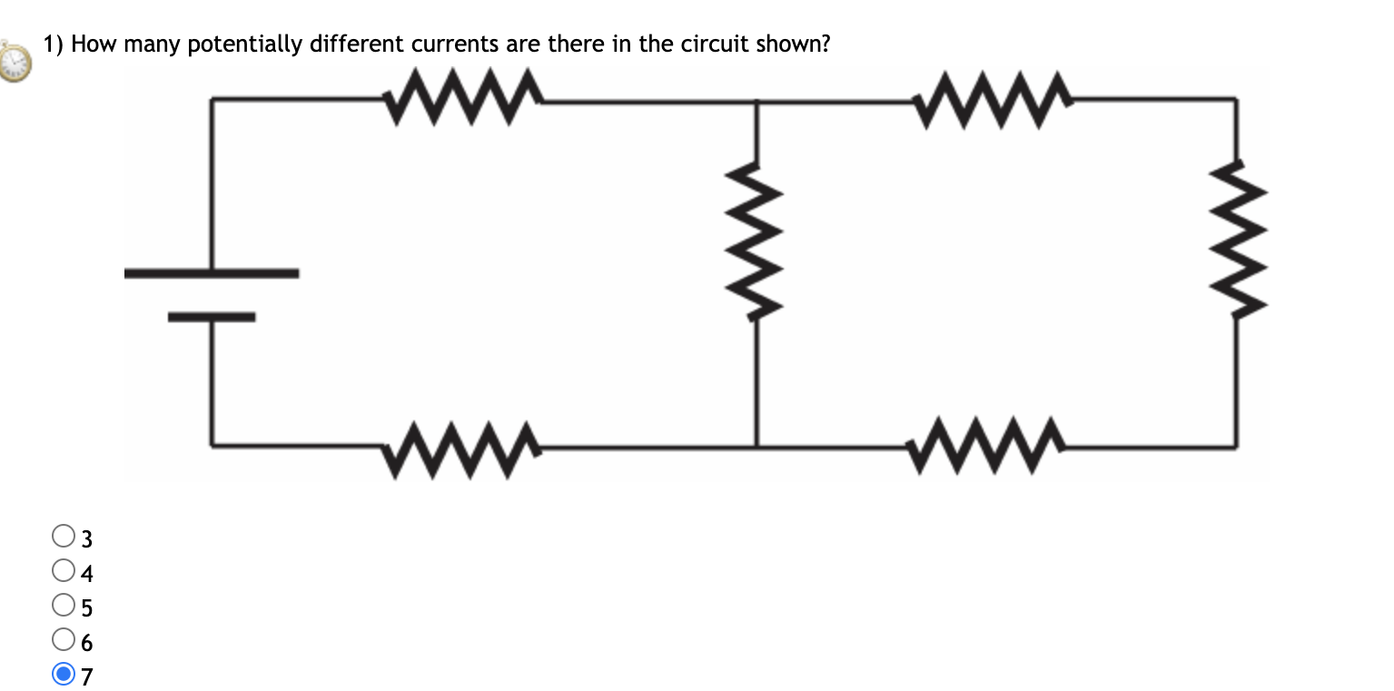 Solved 1) How many potentially different currents are there