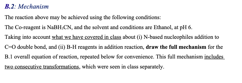 Solved B.2: Mechanism The Reaction Above May Be Achieved | Chegg.com