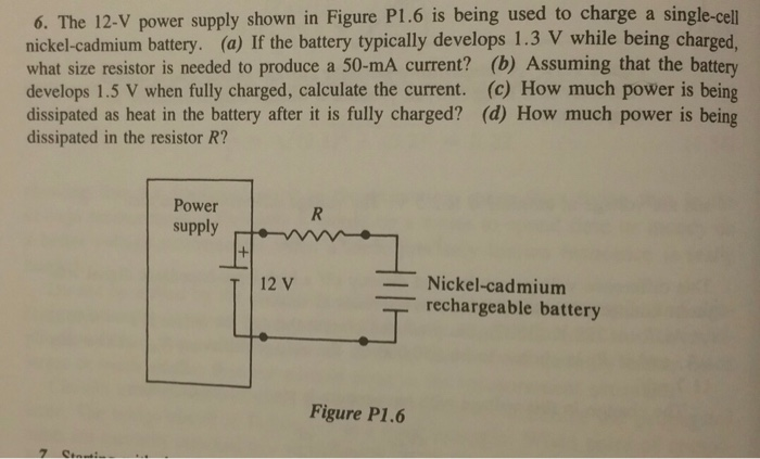 Solved 6. The 12-V power supply shown in Figure PL.6 is | Chegg.com