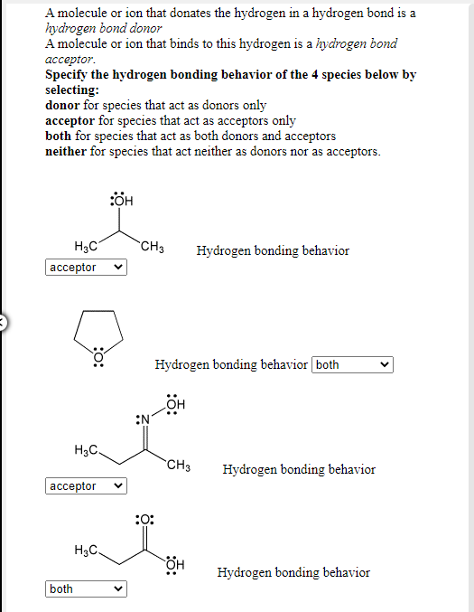 Solved A molecule or ion that donates the hydrogen in a | Chegg.com