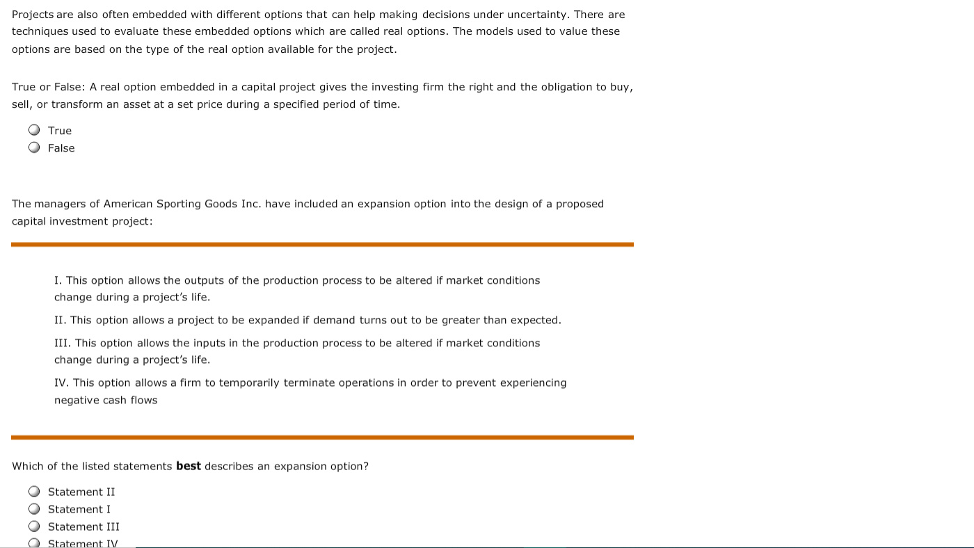 Solved Projects are also often embedded with different | Chegg.com