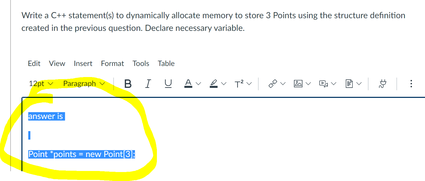 Solved Answer the 2nd question in C++ In C++ The first | Chegg.com