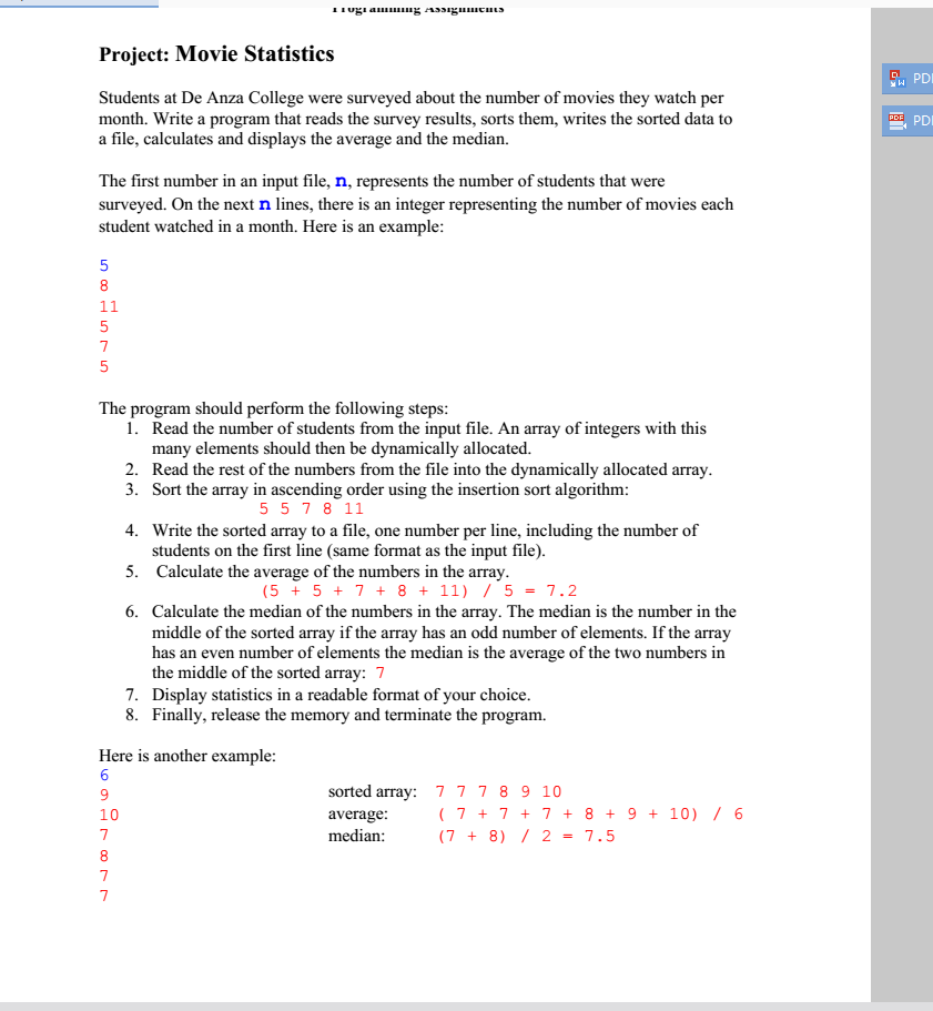 22B H3A InsertSort.cpp (pointers, Arrays, And | Chegg.com