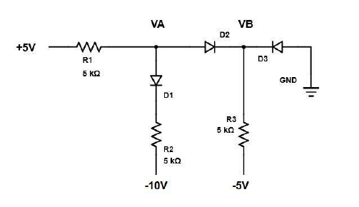 Solved Find the values of the labeled voltages (VA and VB). | Chegg.com