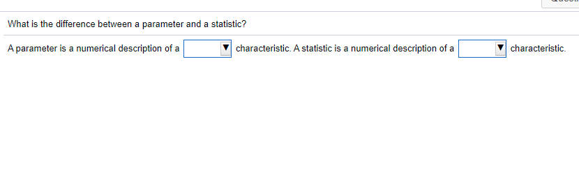 Solved What is the difference between a parameter and a | Chegg.com