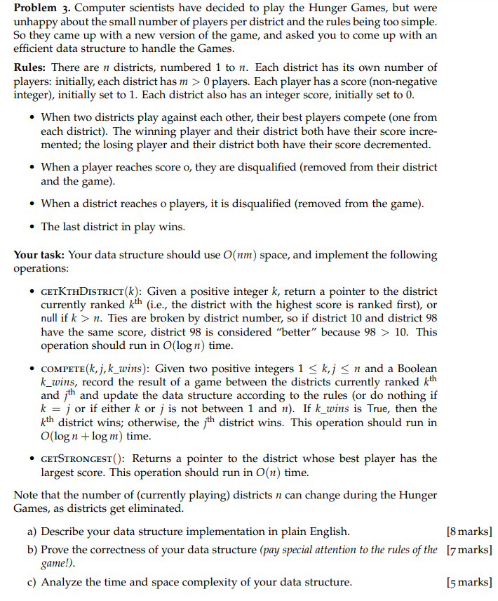 Solved Problem 3. Computer scientists have decided to play | Chegg.com