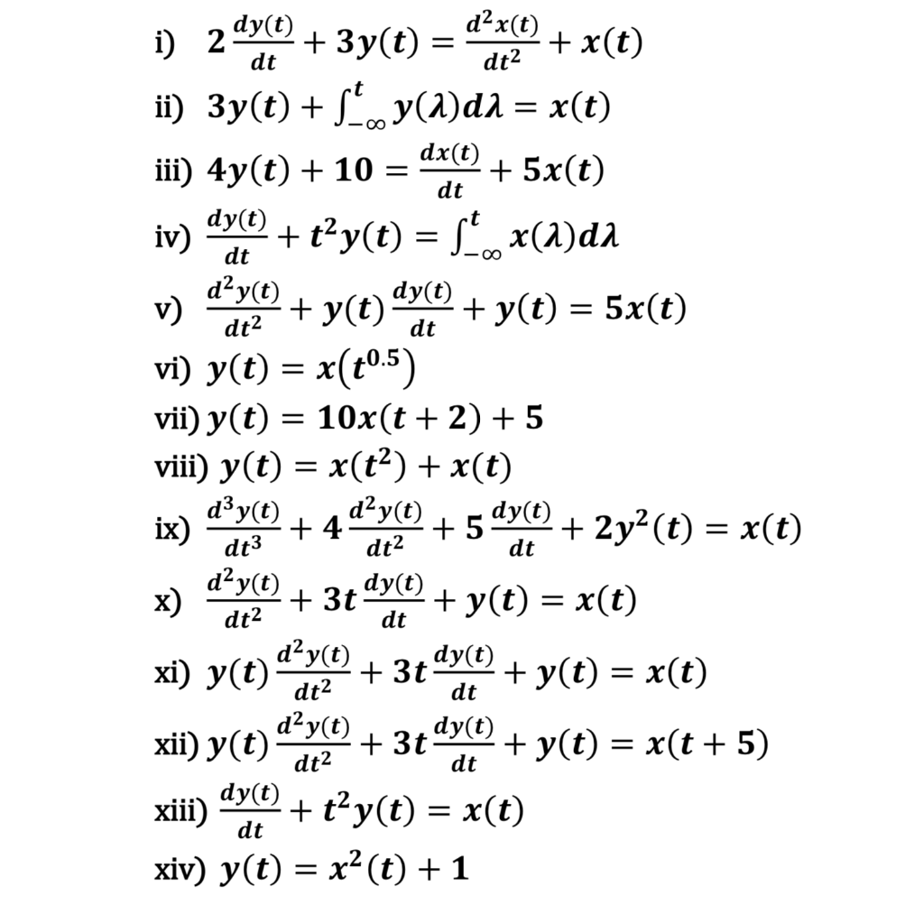 Solved For Each Of The Systems Defined By The Differentia Chegg Com