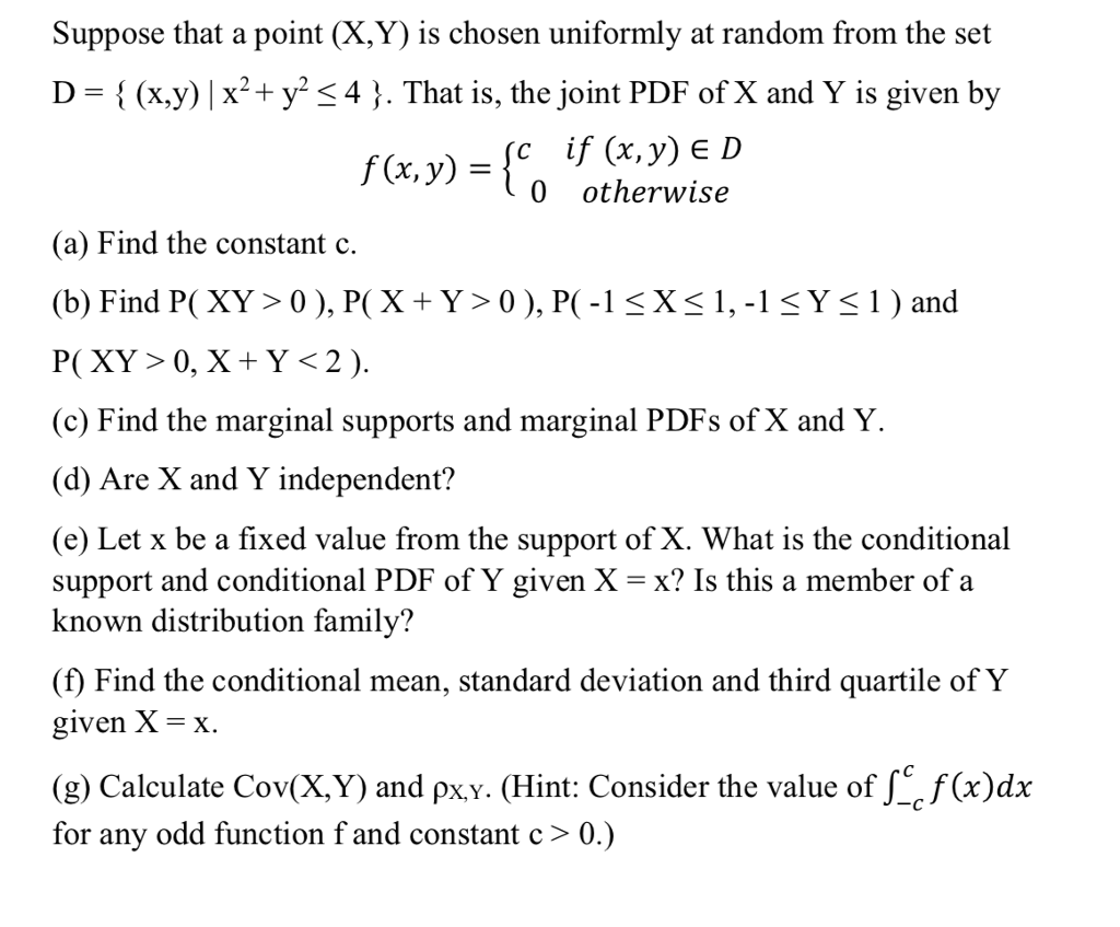 solved-suppose-that-a-point-x-y-is-chosen-uniformly-at-chegg