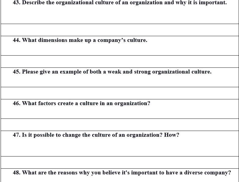 describe organizational culture essay