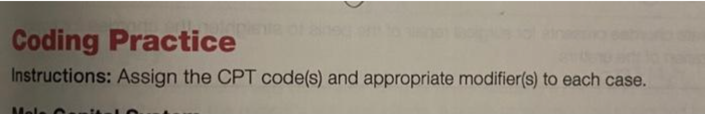 Solved Coding Practice Instructions: Assign The CPT Code(s) | Chegg.com