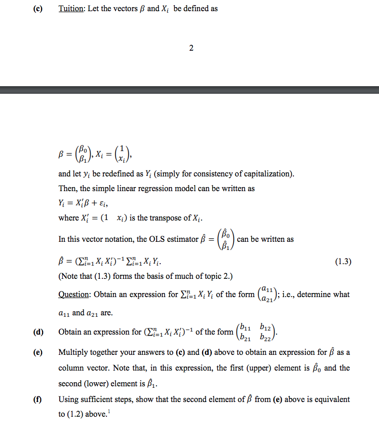 Solved The Simple Linear Regression Model Is Where E Is Chegg Com