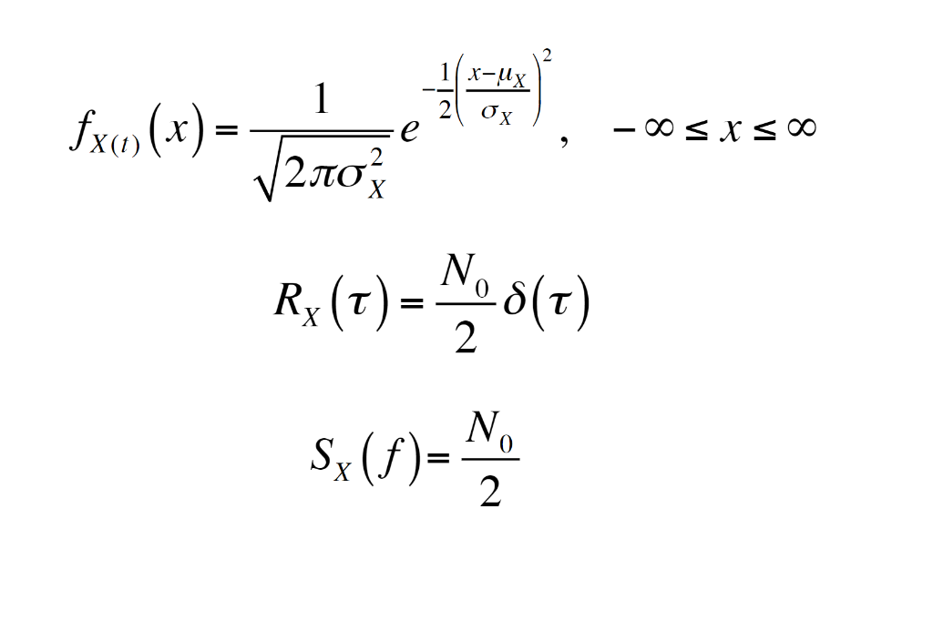 Solved fX(t)(x)=2πσX21e−21(σXx−μX)2,−∞≤x≤∞ RX(τ)=2N0δ(τ) | Chegg.com