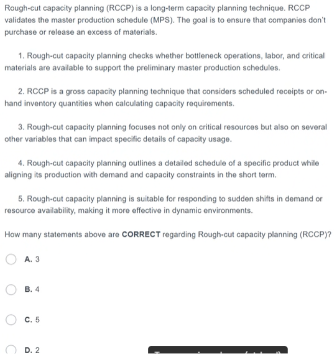 Sample Rccp Template Solved Rough-cut capacity planning (RCCP) is a long-term | Chegg.com