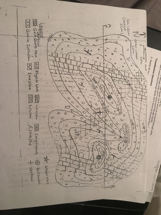 Solved Refe r to the geologic and topographic map at the | Chegg.com