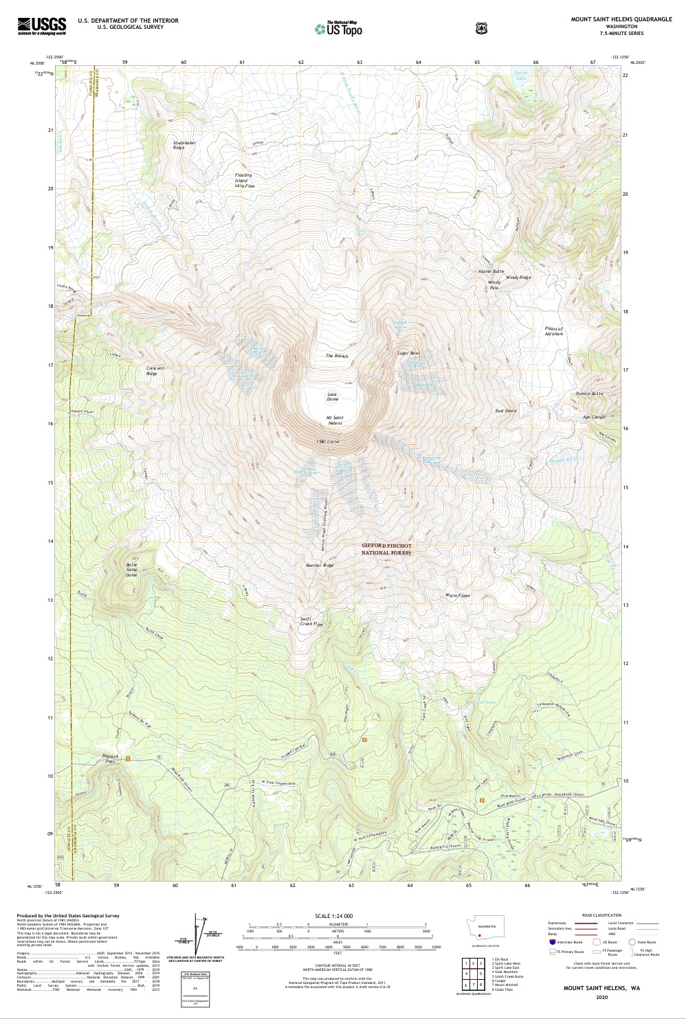Solved Topographic MapsOn the Mount St Helens MapWhat is the | Chegg.com