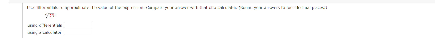 Solved Use differentials to approximate the value of the | Chegg.com