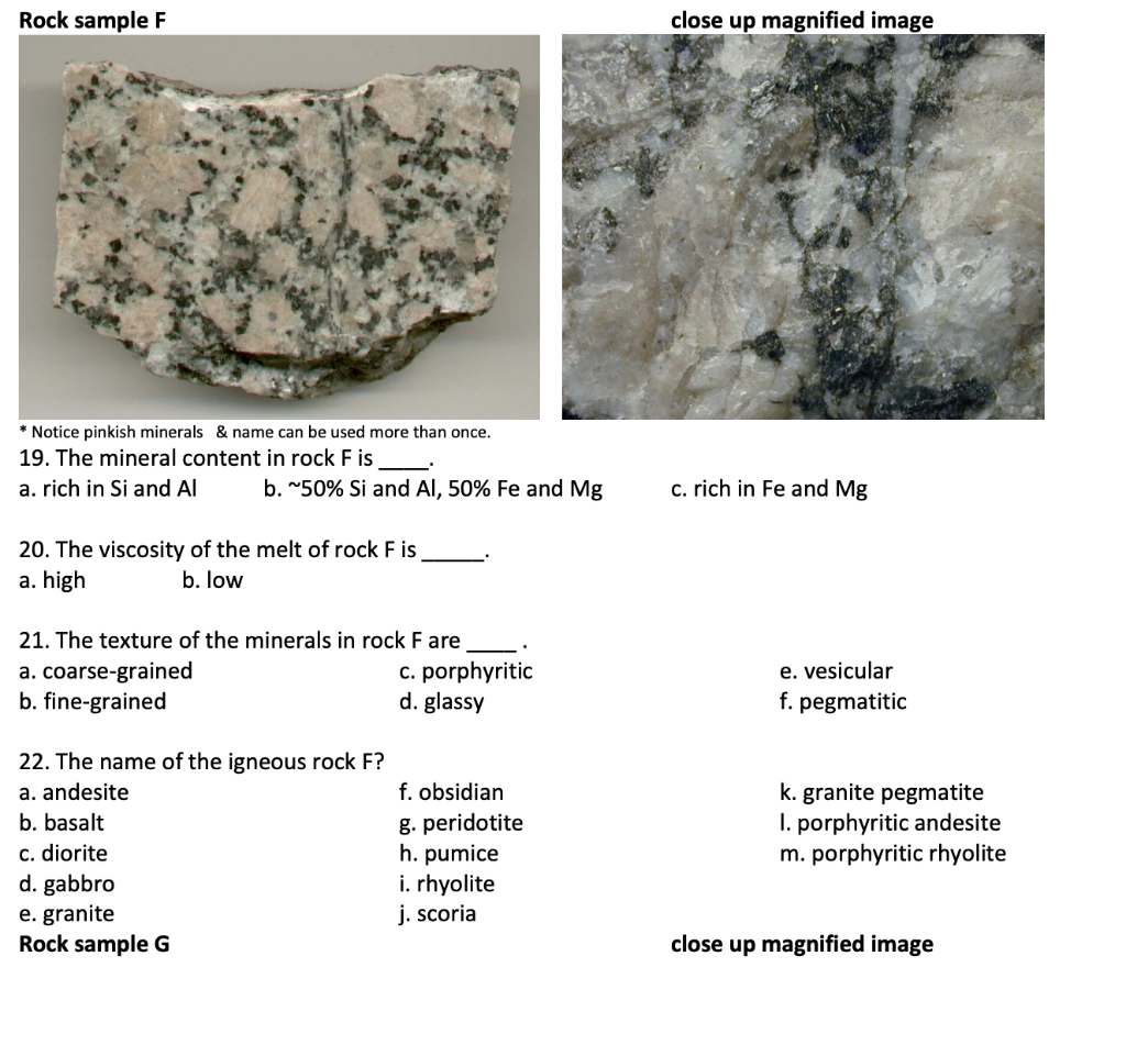 Solved . . Color Index - (mineral colors): Color is | Chegg.com