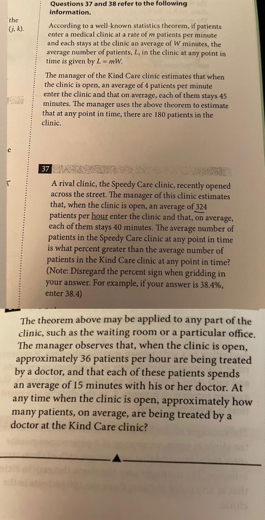 Solved the G, k). Questions 37 and 38 refer to the following | Chegg.com