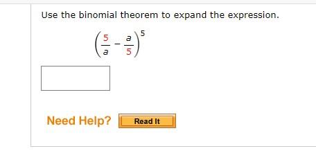 Solved Use The Binomial Theorem To Expand The Expression. | Chegg.com