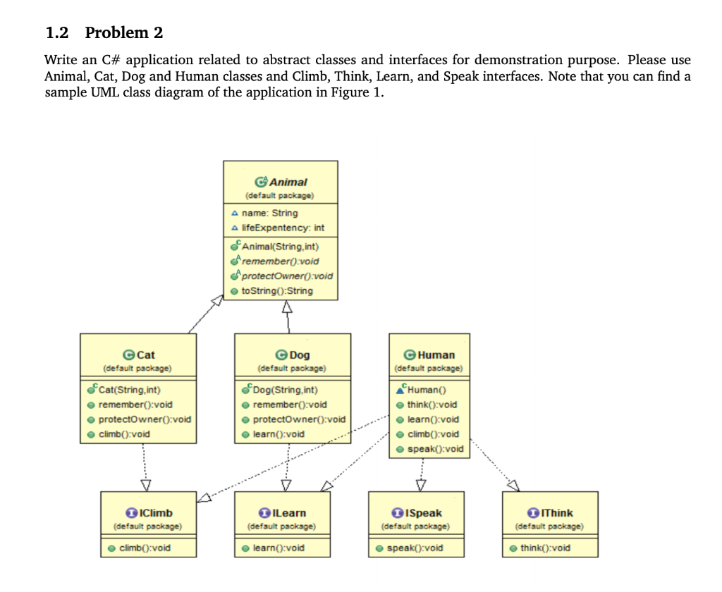 Solved 1.2 Problem 2 Write an C# application related to | Chegg.com