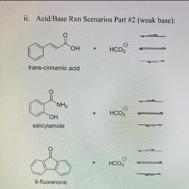 Solved Draw the products of the acid/base reactions below.