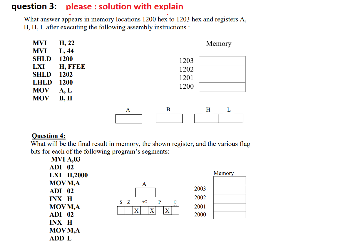 Solved question 3: please : solution with explain What | Chegg.com