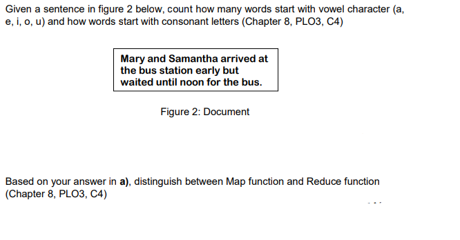 Solved Given a sentence in figure 2 below, count how many | Chegg.com