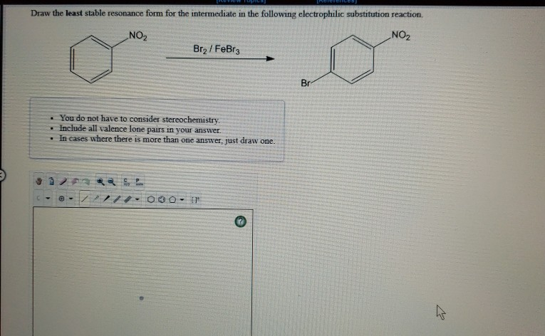 Solved Draw The Least Stable Resonance Form For The Chegg Com