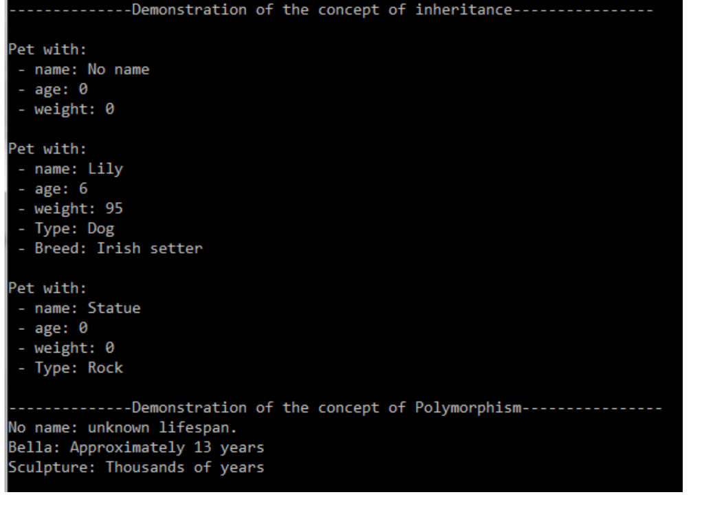 assignment 3 gui and polymorphism