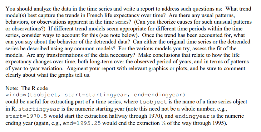 The problem below involve using R to analyze some | Chegg.com