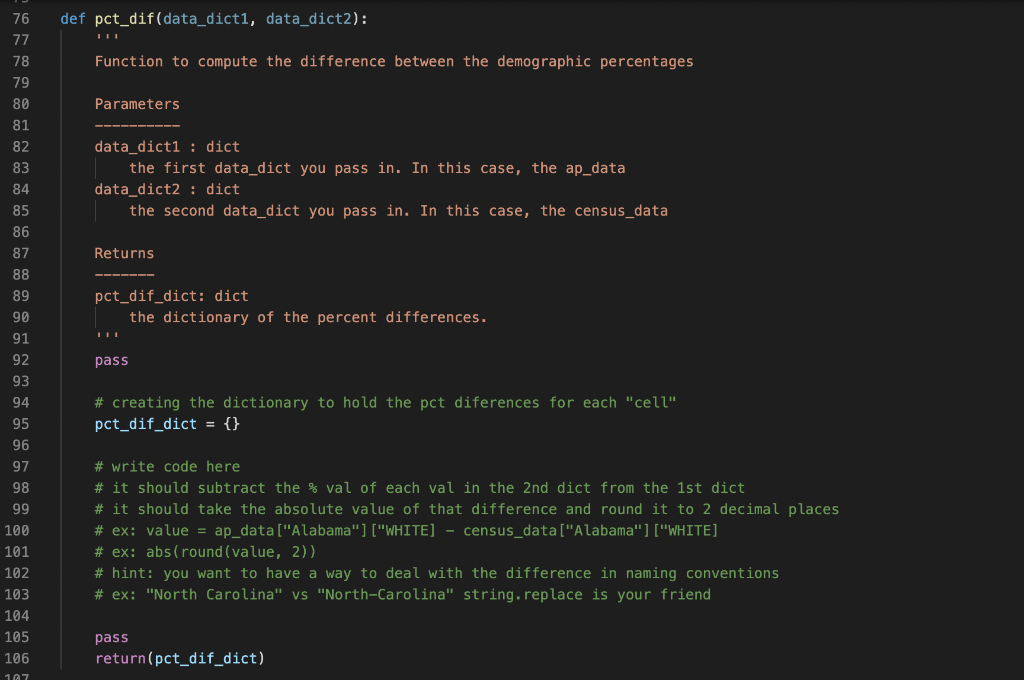 The starter code is below in python. Open in computer | Chegg.com