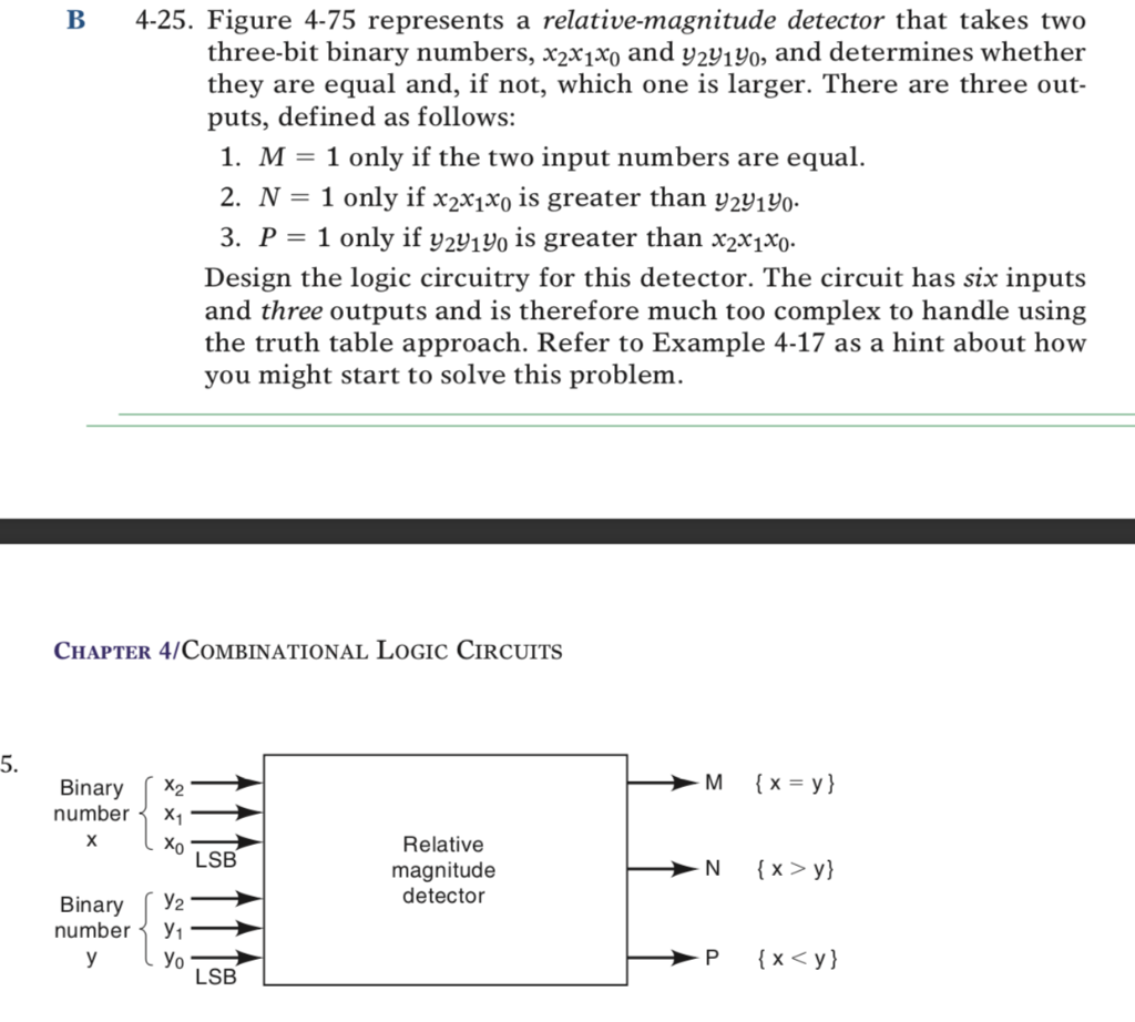 Solved B 4-25, Figure 4-75 Represents A Relative-magnitude | Chegg.com