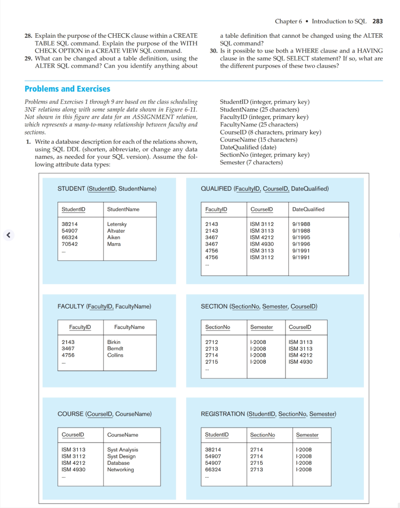 Solved Disregard questions in the picture. Write SQL | Chegg.com