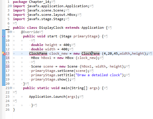 Solved ∗14.27 (Draw a detailed clock) Modify the ClockPane | Chegg.com