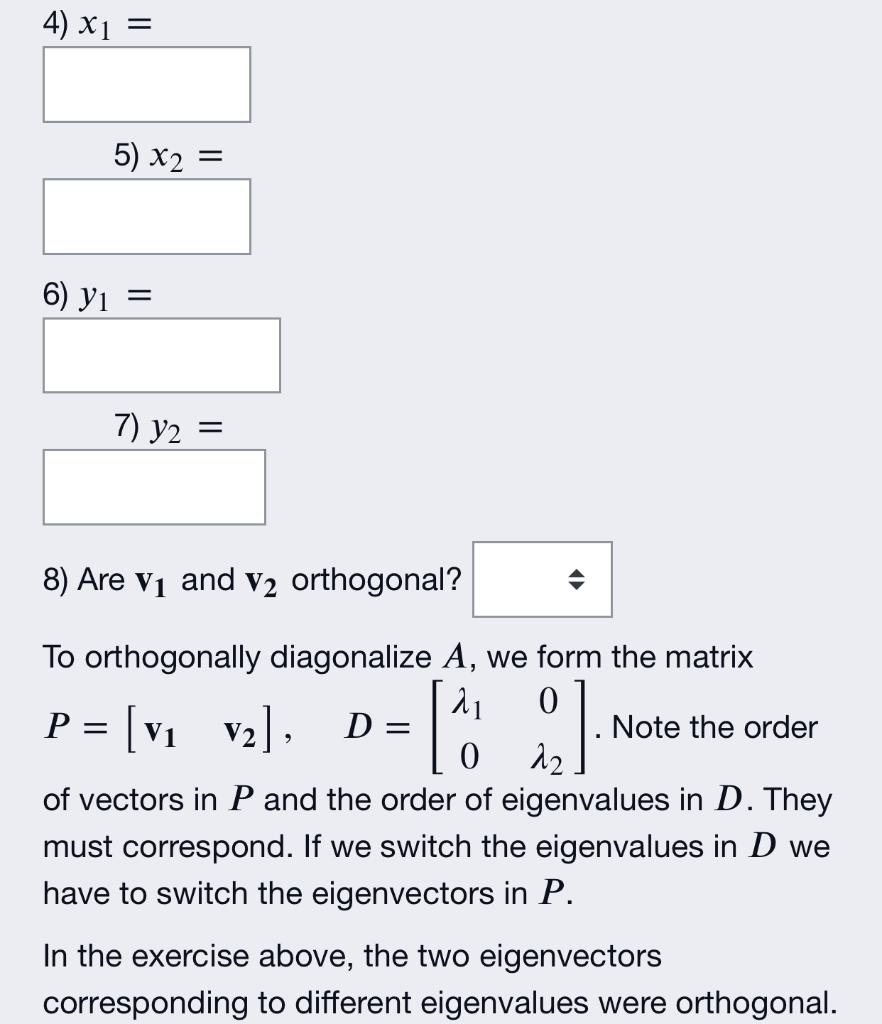 Solved Orthogonal Diagonalization A Matrix A Is Chegg Com