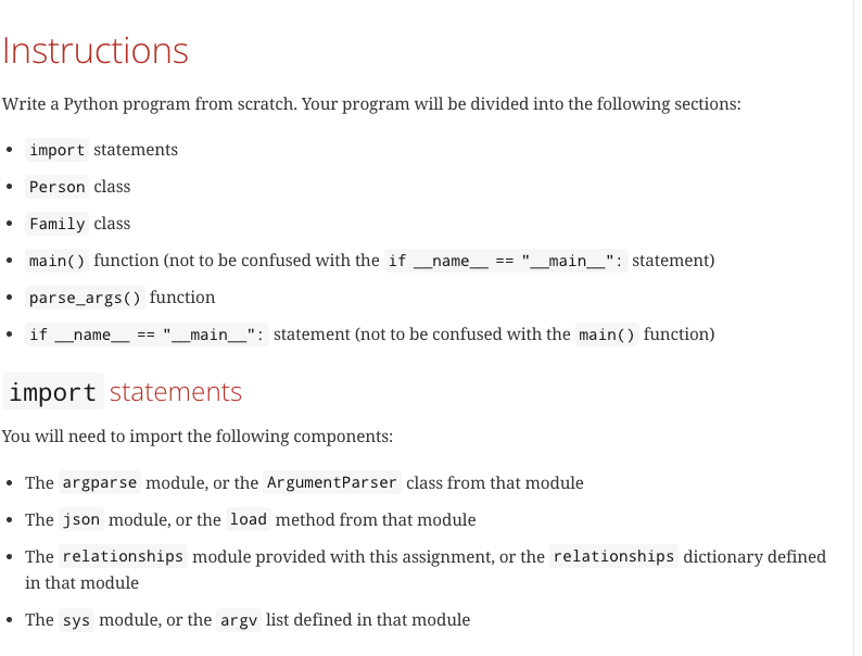 Solved Write a Python program from scratch. Your program | Chegg.com