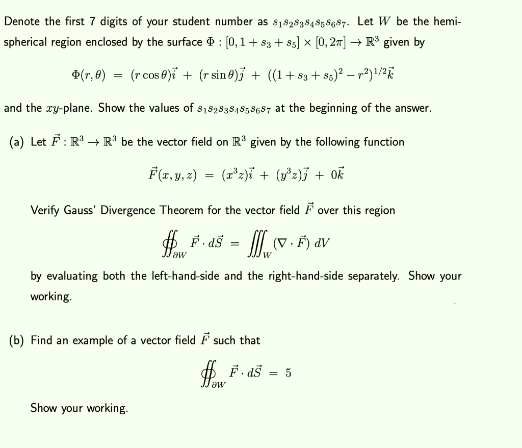 Solved Denote The First 7 Digits Of Your Student Number As Chegg
