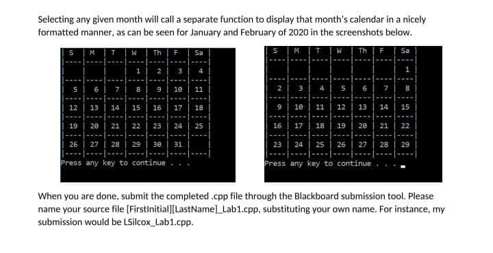 Solved For your lab, you will create a program to display a | Chegg.com