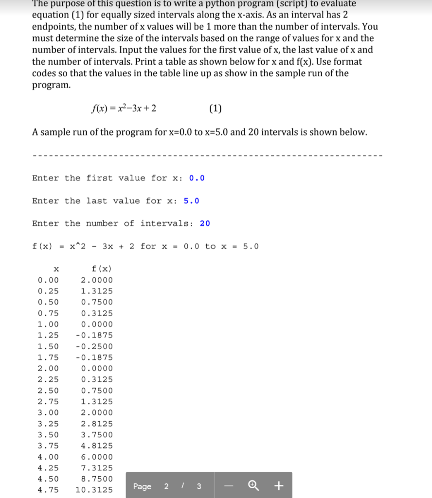 Solved The purpose of this question is to write a python | Chegg.com