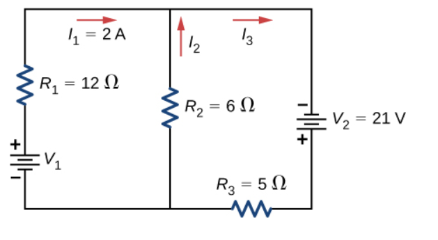 Solved 1 = 2A | 2 3 R = 122 R = 62 V = 21V + CV R = 52 | Chegg.com