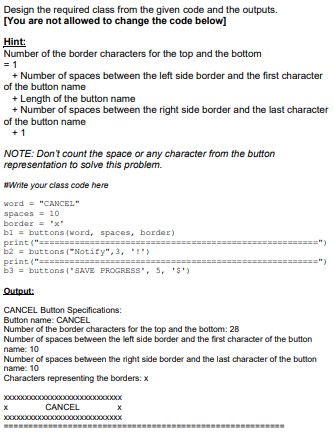 Solved Please do the code in python 3 . Paste the code with | Chegg.com