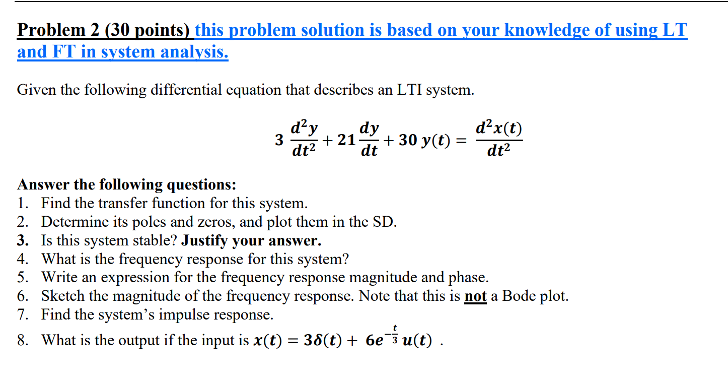 Solved Problem 2 (30 Points) This Problem Solution Is Based | Chegg.com