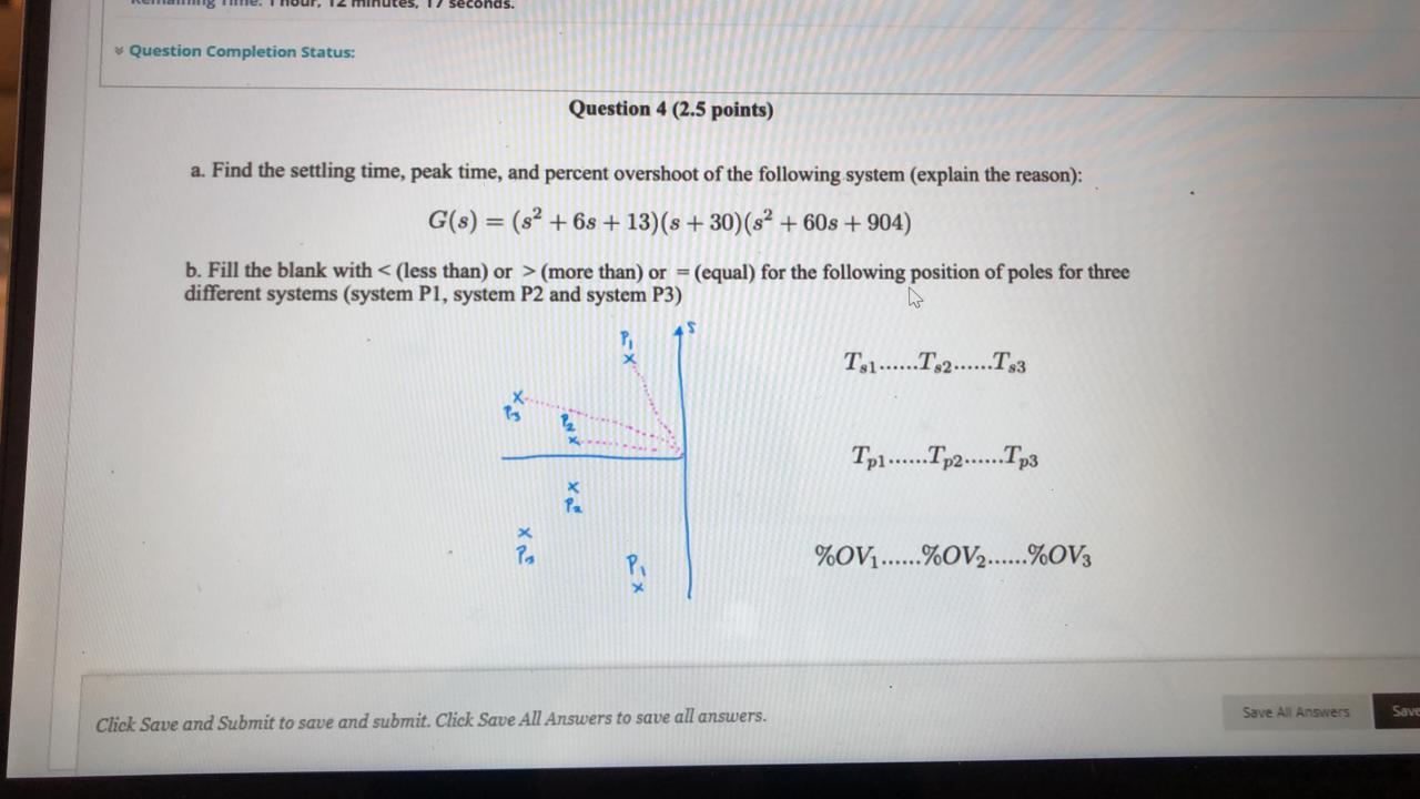 Solved * Question Completion Status: Question 4 (2.5 points) | Chegg.com