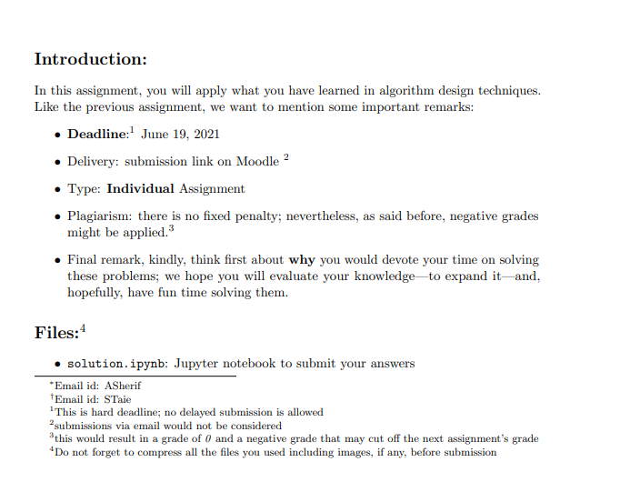 Solved Introduction: In this assignment, you will apply what | Chegg.com