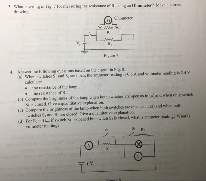 Solved What is wrong in Fig. 7 for measuring the resistance