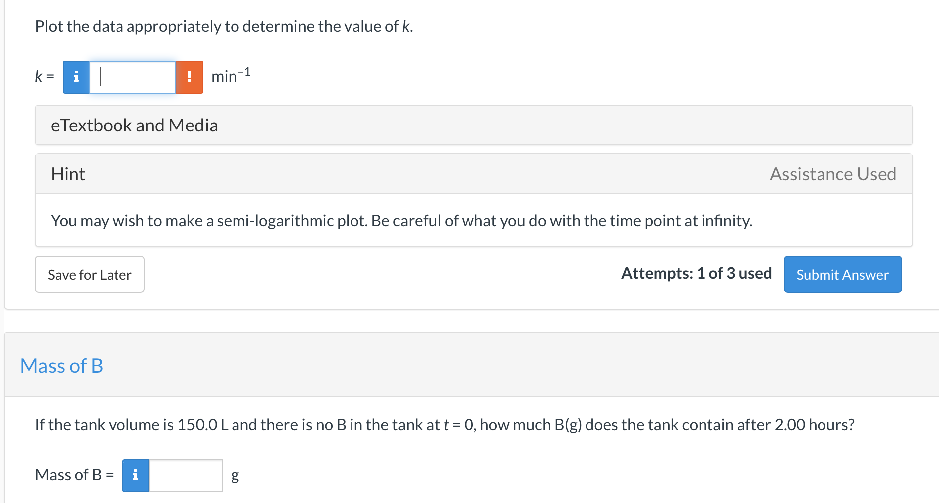 Solved A chemical reaction AB is carried out in a closed | Chegg.com