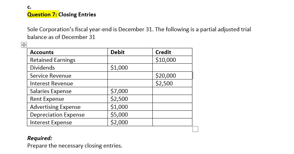 solved-question-7-closing-entries-sole-corporation-s-fiscal-chegg