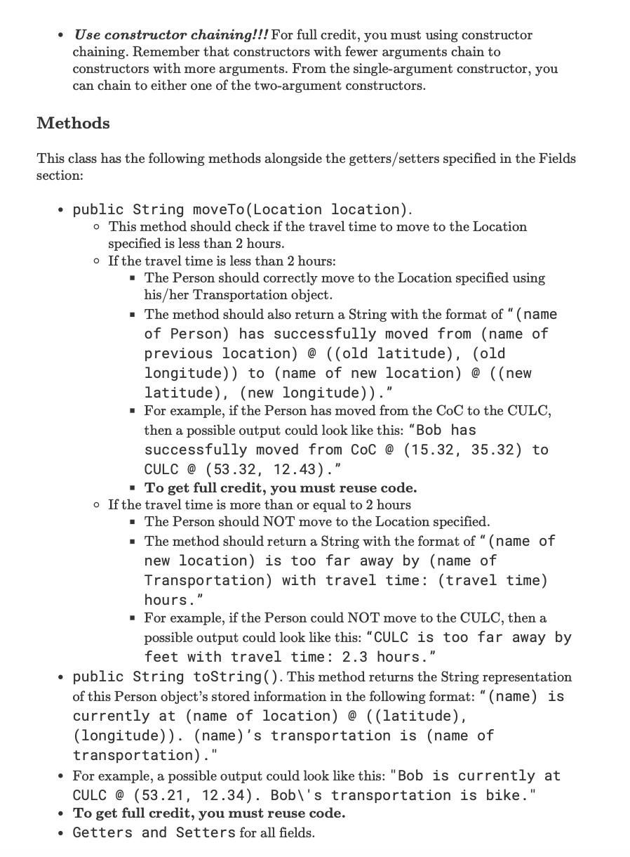 Person.java This class should be concrete. This will | Chegg.com